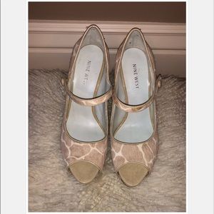 Nine West peep toe heels